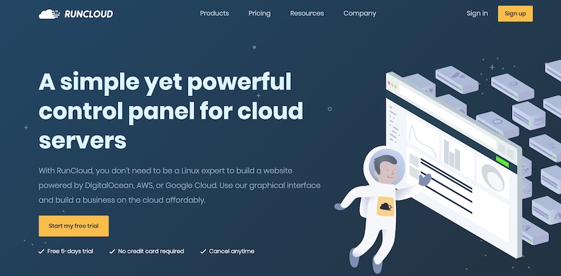 runcloud.io yang memudahkan pengurusan.